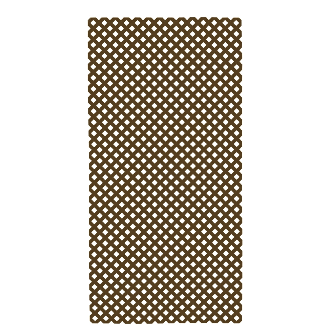 Celosía fija pvc marrón 18 mm