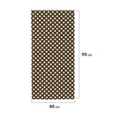 Celosía fija pvc marrón 18 mm