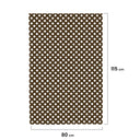 Celosía fija pvc marrón 18 mm