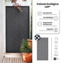 Pack instalación Celosía LOP + 3 Perfiles + kit escuadras ANTRACITA