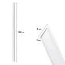 Profilé de finition et barrière en PVC 1,5 m Nortene blanc