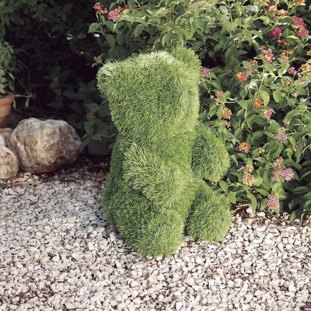 Figura decorativa plush teddy 30x35x50 cm verde nortene