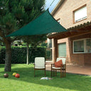 Toldo vela permeable triangular 3x3x3 m verde nortene