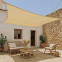 Toldo vela permeable caudrada 3.6x3.6 m beige nortene