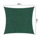 Permeable Square Sail Awning 3.6x3.6 m North Green