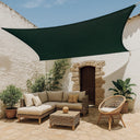 Toldo vela permeable caudrada 3.6x3.6 m verde nortene