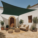 Toldo vela permeable caudrada 3.6x3.6 m verde nortene