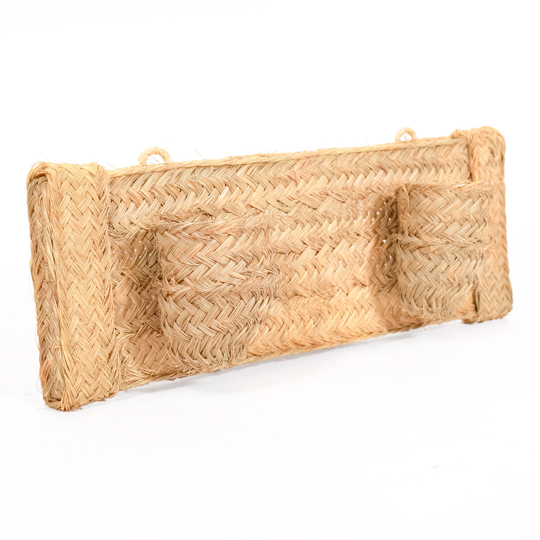 MACETERO HORIZONTAL ESPARTO 2 PLANTAS FEZ 24X18X75 CM D&L