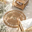Tapis rond en sparte Tunisie 80 cm d&l