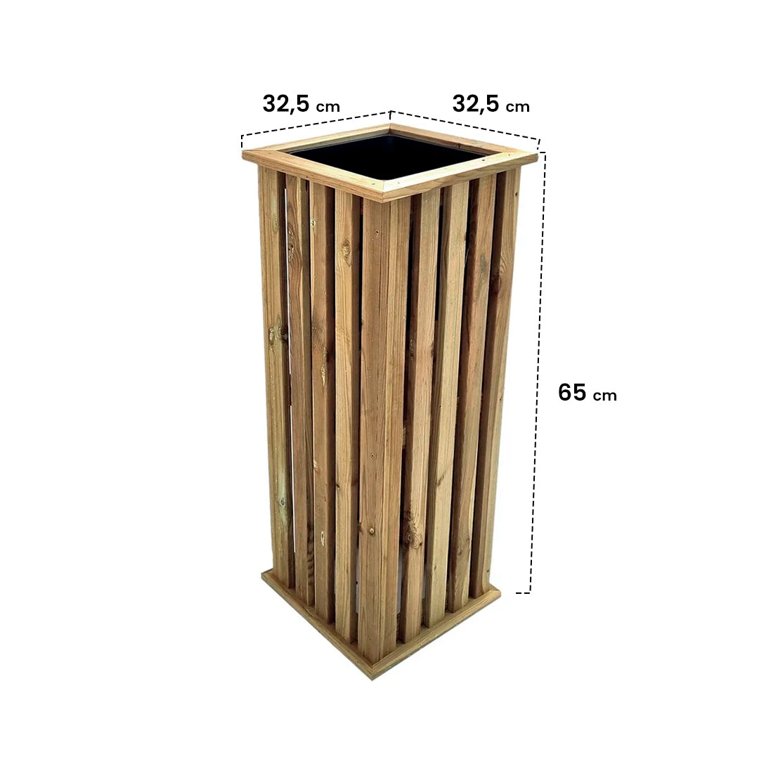 Vaso vertical Talia, 32,5 x 32,5 x 85 cm, Nortene