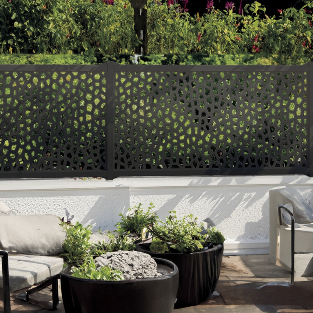 Panel decorativo mosaic remake negro 1x2 m nortene