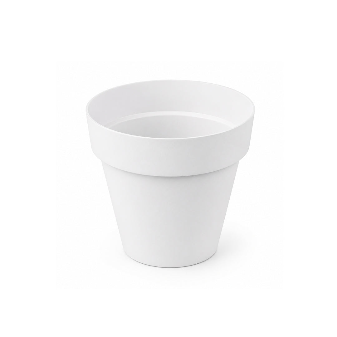 Maceta redonda TES blanco ø22 cm