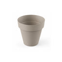 Maceta redonda TES taupé ø26 cm