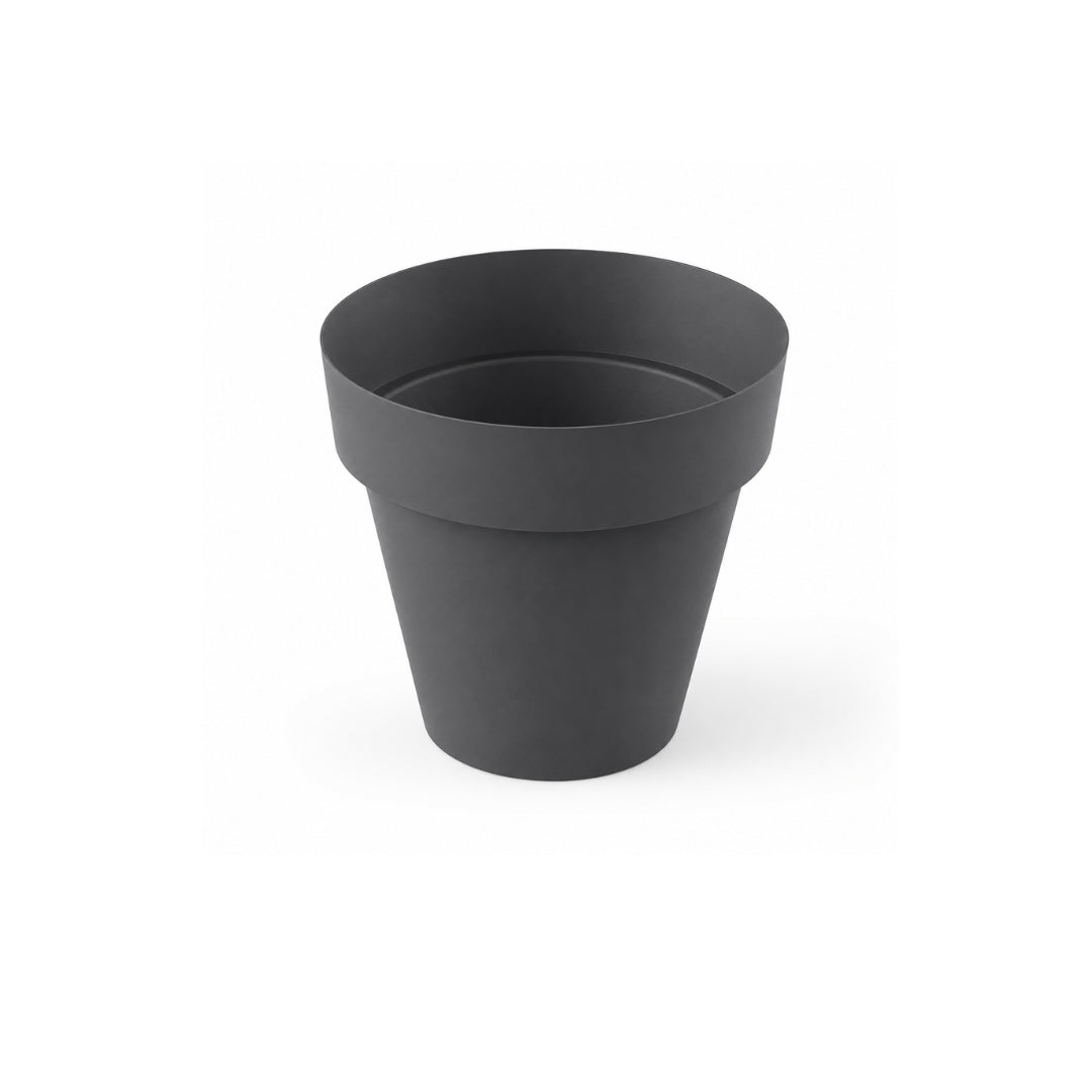 Maceta redonda TES antracita ø22 cm