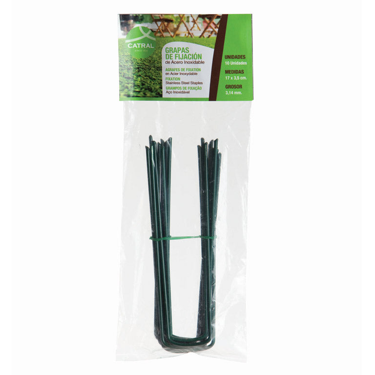 GRAPA FIJACION ACERO INOX PACK 10 UDS.