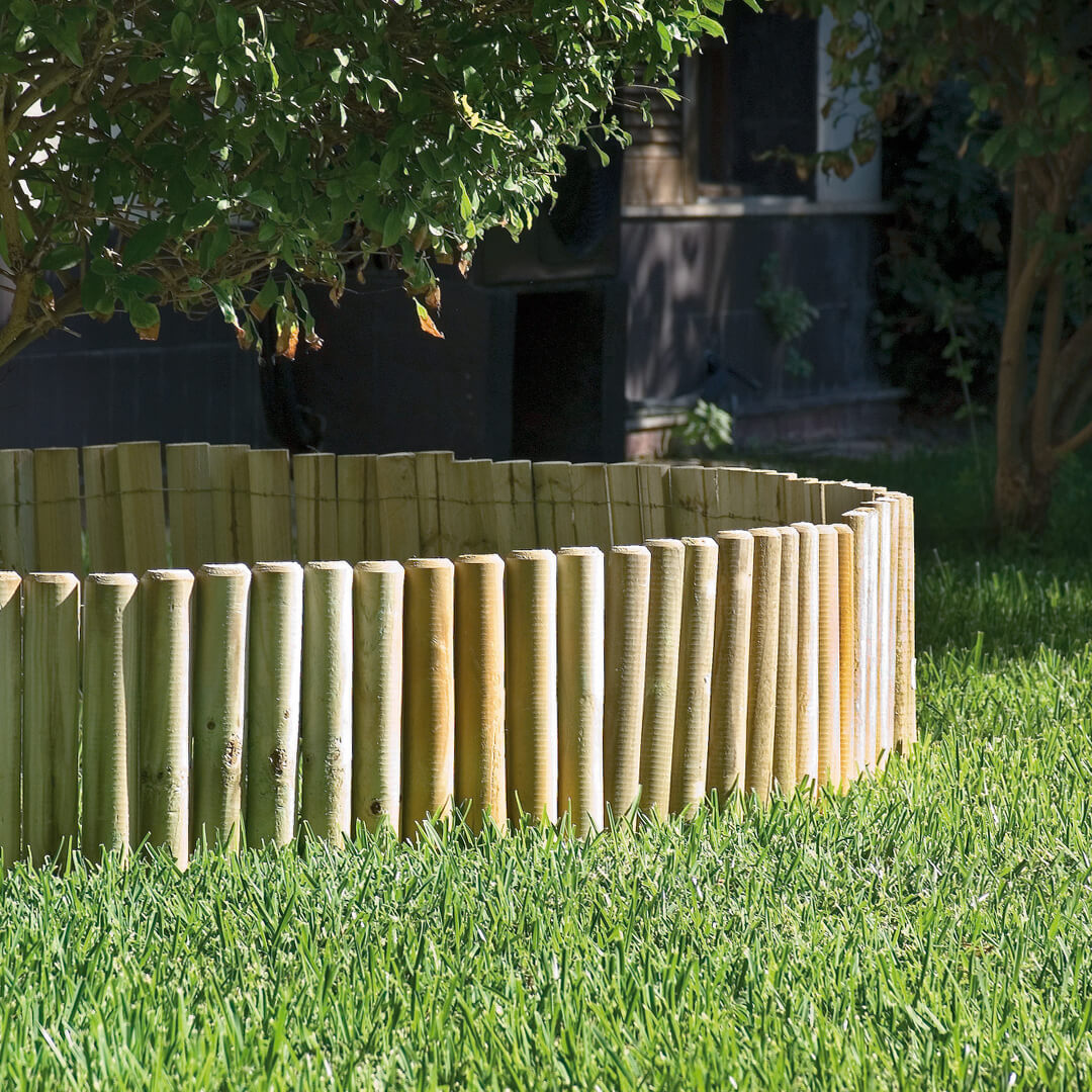 BORDO DE MADERA FLEXIBLE 200 CM Ø5CM