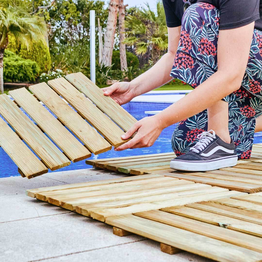 TARIMA MADERA 100 X 100 Cm.