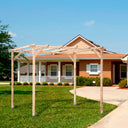 WOOD PERGOLA KIT 3X2.5X2.4 M + 7X7 POSTS 