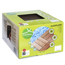 Pack 9 Baldosas Ecológicas ClickFloor Madera 30x30 cm, fáciles de instalar, resistentes al sol y a la lluvia, con sistema de unión por click.