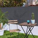 Barrière double face en PVC anthracite Elegance 30 mm