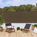 Cañizo PVC E-Plus Doble Cara Marrón 20 mm, máxima ocultación para jardines, terrazas y balcones, resistente a UV y humedad.