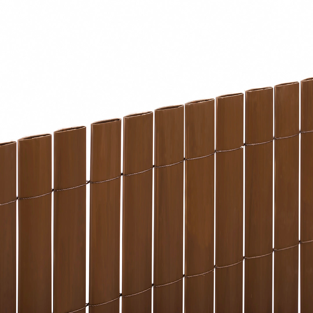 Cañizo pvc elegance recycane doble cara 30 mm marrón