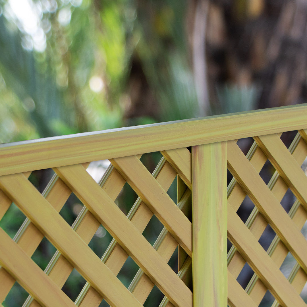 Celosía fija pvc marfil 18 mm nortene