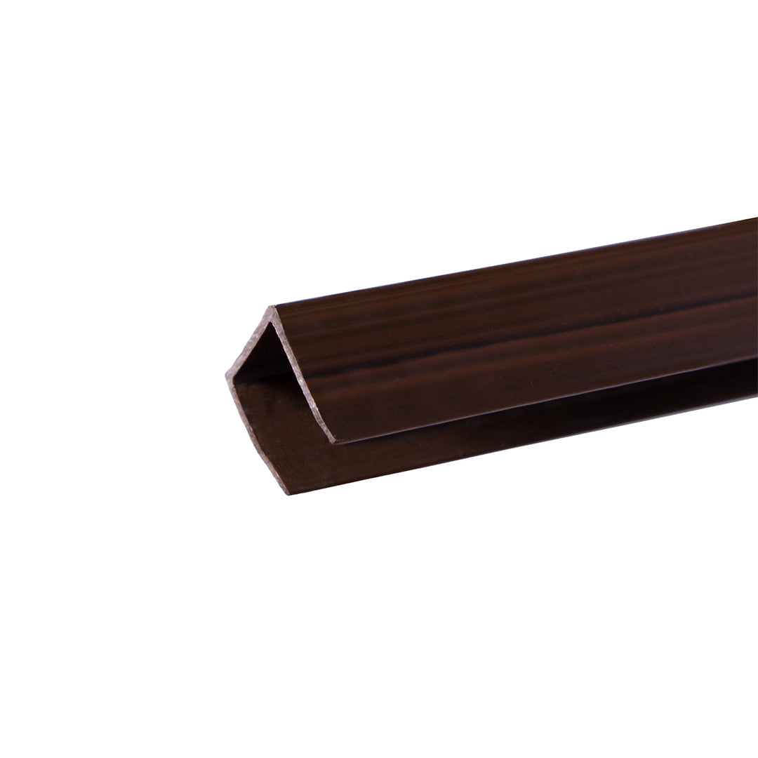 PERFIL REMATE PLASTICO U 2.12 M. MARRON