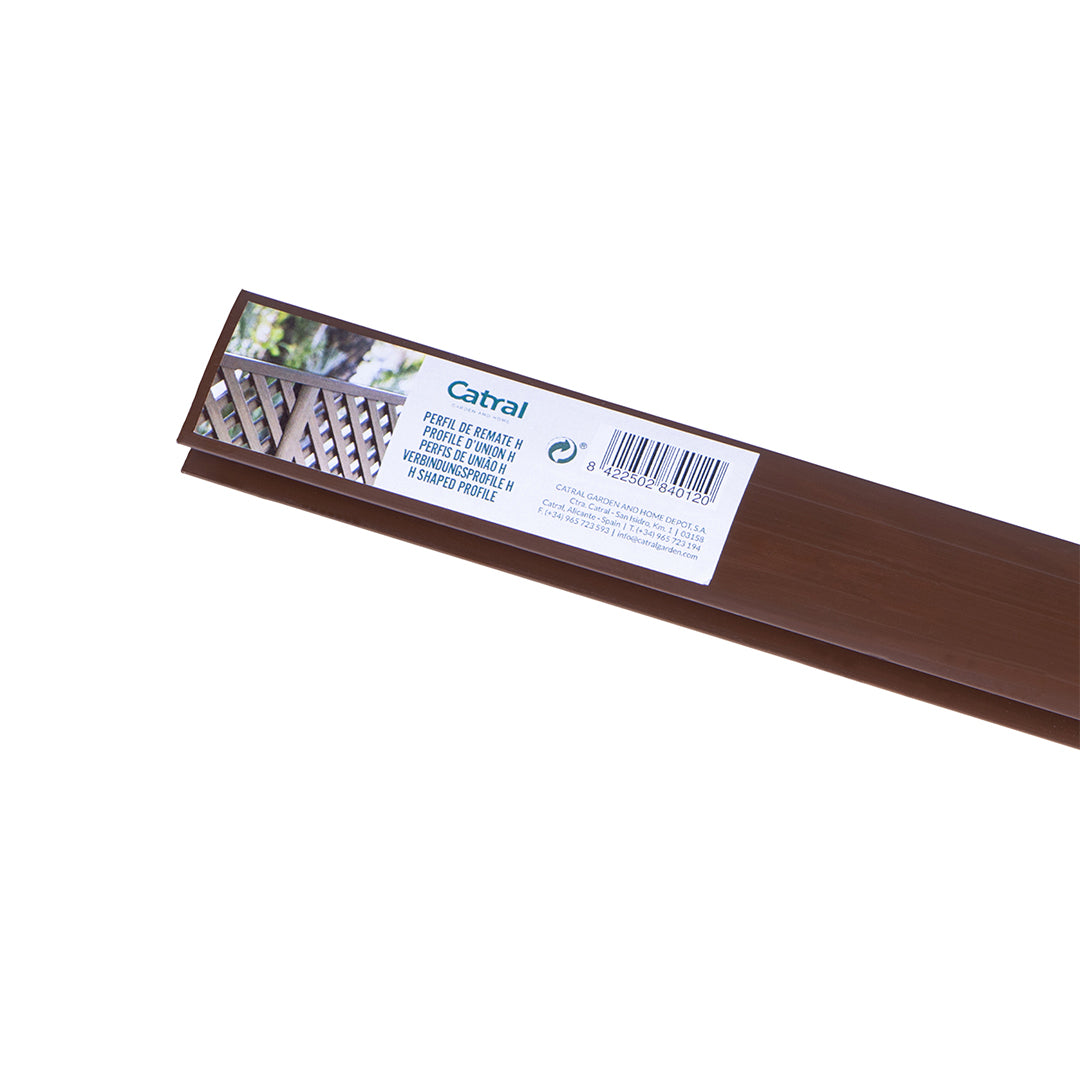 PERFIL UNION PLASTICO H 2.05 M. MARRON