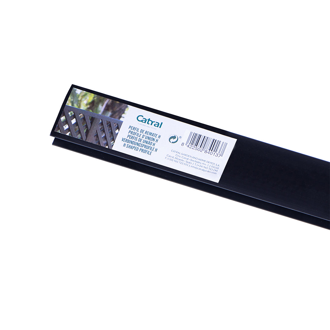 PERFIL UNION PLASTICO H 2.05 M. NEGRO