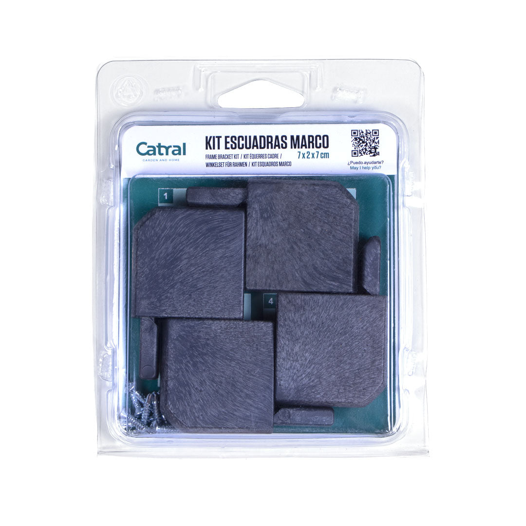 KIT DE 4 CARRÉS DE CADRE ANTHRACITE