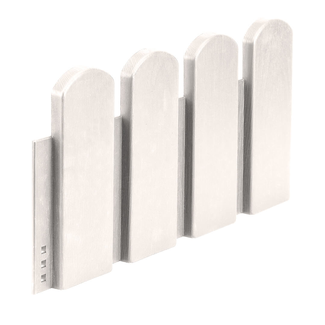 CONFEZIONE DA 5 BORDI PER TAVOLI CLICKBORDER LOP 40X20CM BIANCO