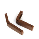 PACK 2 BISAGRAS CLICKFENCE MARRON