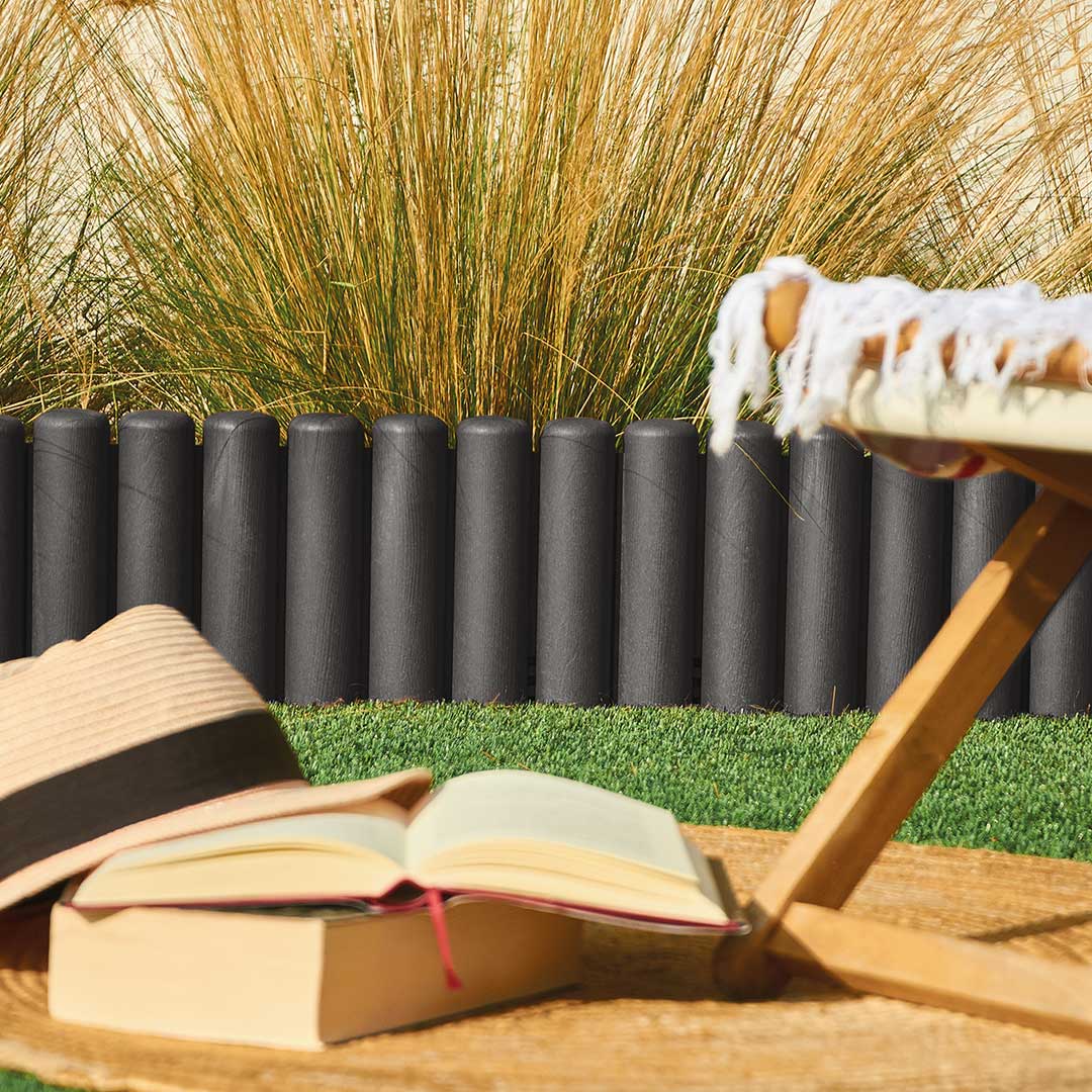 PACK 5 BORDOS TRONCO CLICKBORDER LOP 40X20CM ANTRACITA