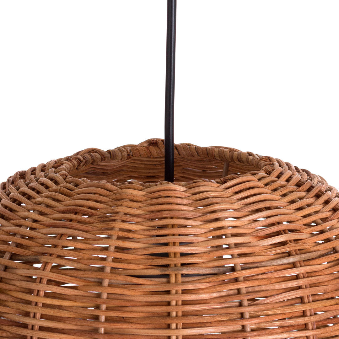 SOUNG LAMPE SUSPENDUE EN ROTIN NATUREL 31X20 CM
