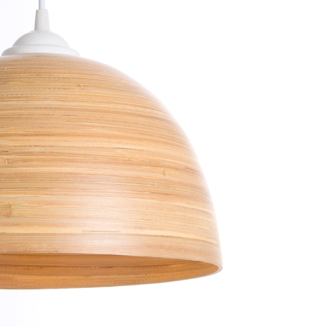 LAMPE SUSPENDUE EN BAMBOU NATUREL HOANG 30X18 CM