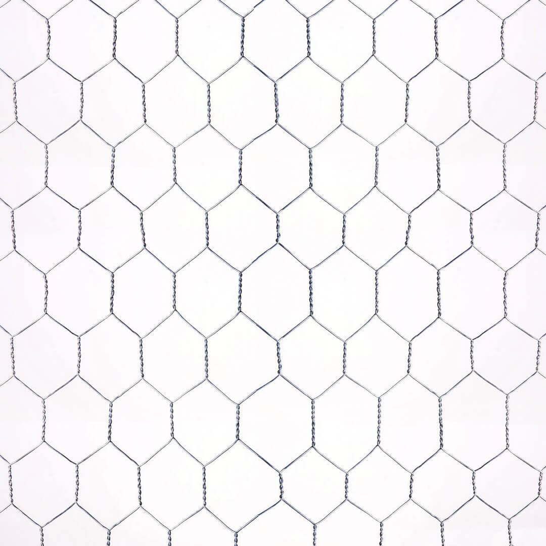 MAGLIA ESAGONALE ZINCATA A TRIPLA RITORTURA. QUADRATA 40 MM. 1