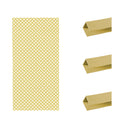 Pack instalación Celosía PVC 18 MM + 3 Perfiles MARFIL