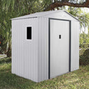 CASETA METALICA CORCEGA BLANCA HIGH DOOR 2,13X2.05X1.27 M