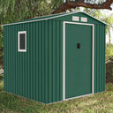 CASETA METALICA MENORCA VERDE HIGH DOOR 2.13x2.05x1.91 M