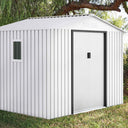 CASETA METALICA MALLORCA BLANCA HIGH DOOR 2.78X2.11X1.94 M