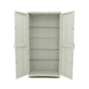 Armario de almacenamiento resistente de 4 estantes metálicos - 90x45x184 cm, ideal para organizar herramientas, cajas y objetos pesados