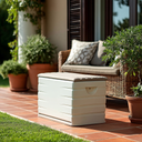 Resin Chest with 1 Shelf, Beige, 80x61x53 cm 