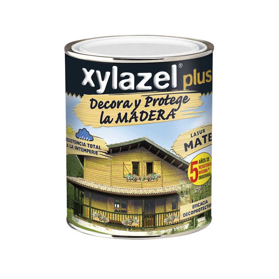 LASUR PROTECCION MADERA XYLAZEL PLUS MATE 5 AÑOS 4L
