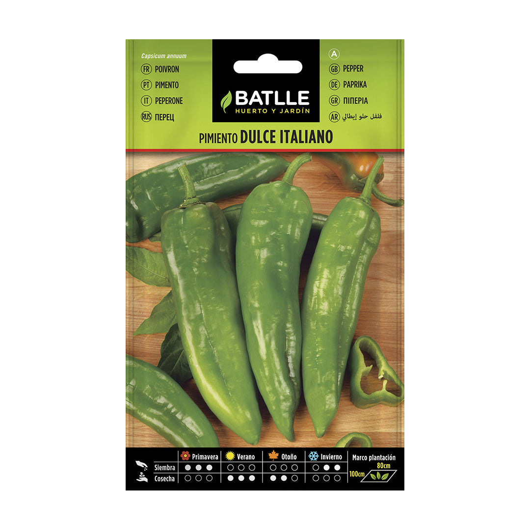 Semilla ecológica pimiento dulce italiano