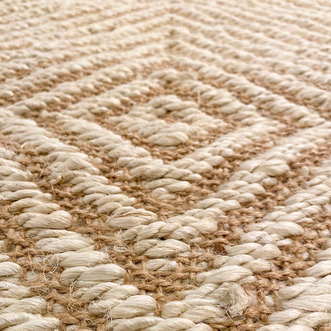 ALFOMBRA FIBRA NATURAL PERSIA BLANCO 84X50 CM