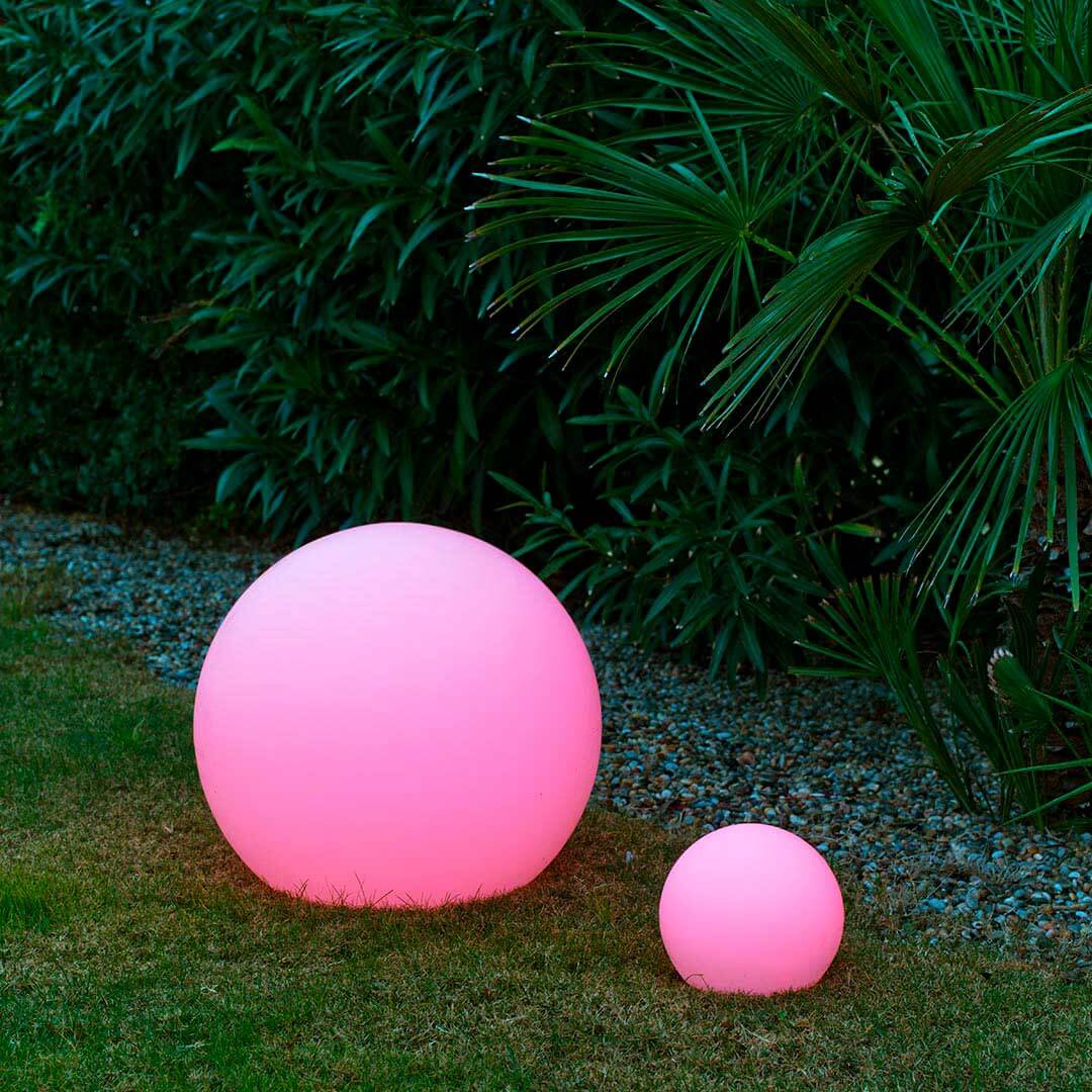 LAMPARA ESFERICA LED CON BATERIA BULY Ø60X41 CM