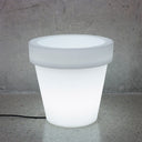 MACETERO LUZ LED POLIETILENO CON CABLE MAGNOLIA 45 Ø45X43 CM