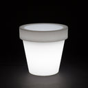 MACETERO LUZ LED POLIETILENO CON CABLE MAGNOLIA 45 Ø45X43 CM