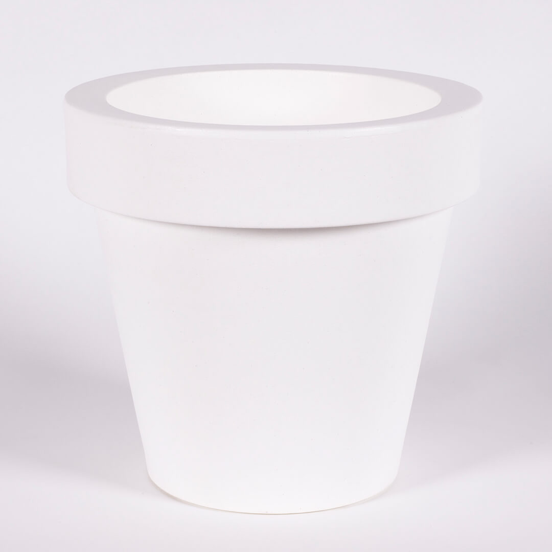 MACETERO REDONDO POLIETILENO MAGNOLIA 60 Ø57X57 CM BLANCO